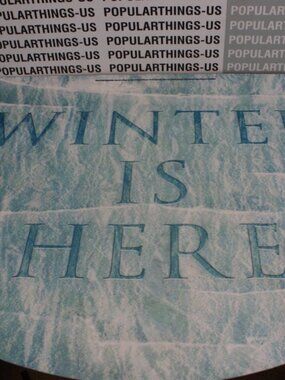 Diageo - Game of Thrones - "WINTER IS HERE" - Floor Mat 70"Lx35"W - Rubber Back.